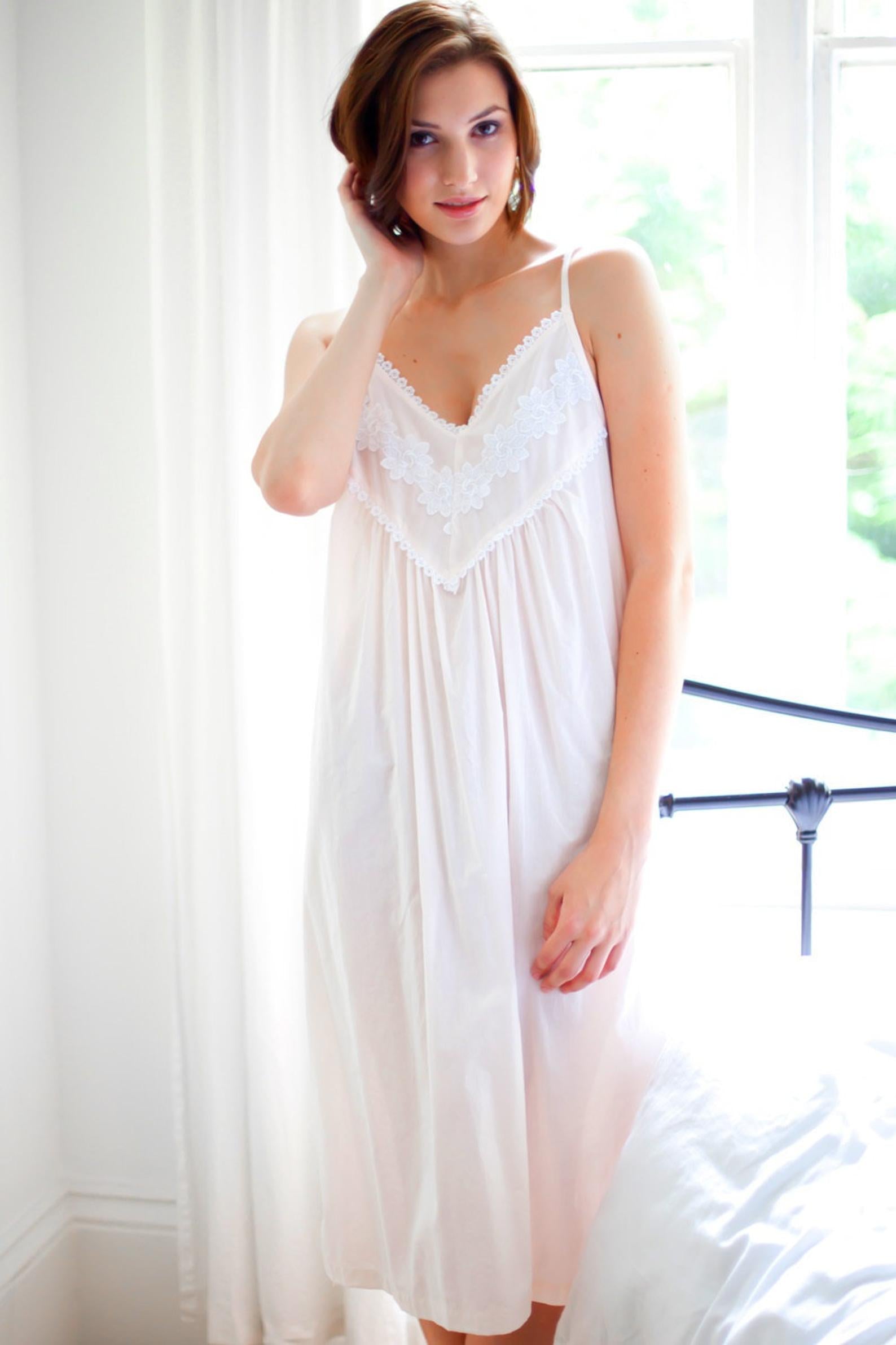 Strappy cotton clearance nightdresses