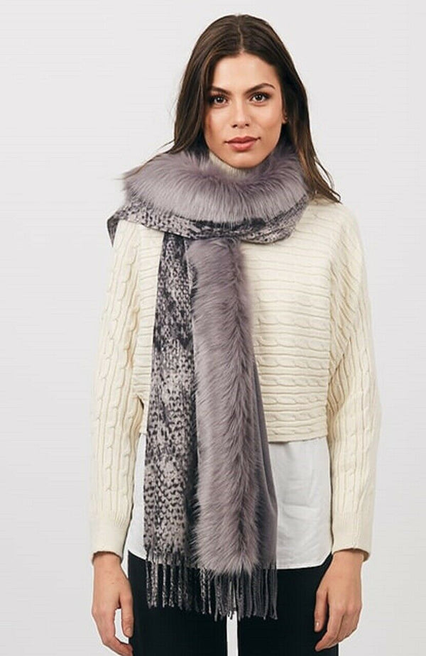 Pia Rossini 'Hannah' Scarf - Silver Grey – Glamour Secrets